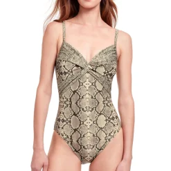 Maillot De Bain 1 Pièce Decollete Sans Armatures