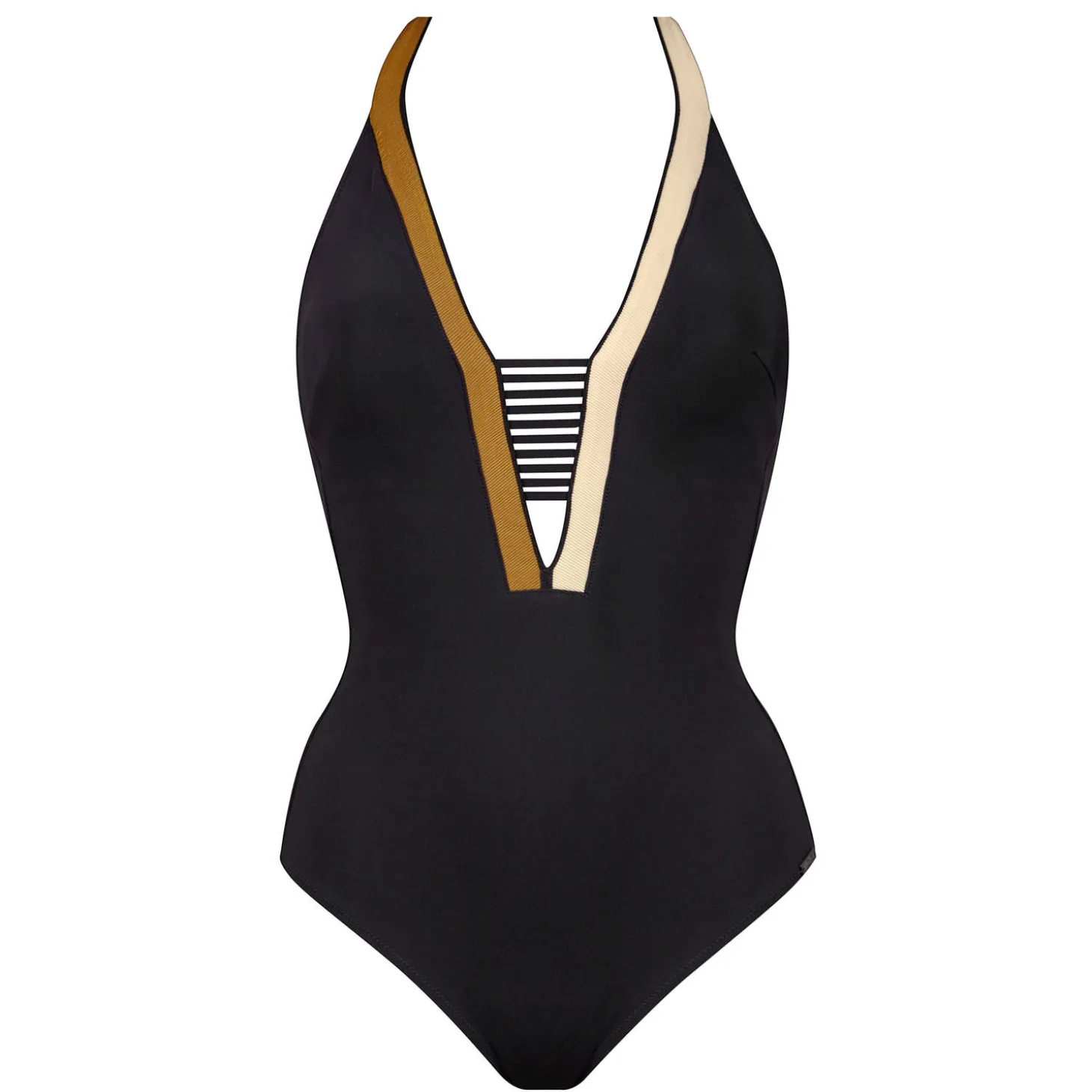Maillot De Bain 1 Pièce Decollete Plongeant Sans Armatures