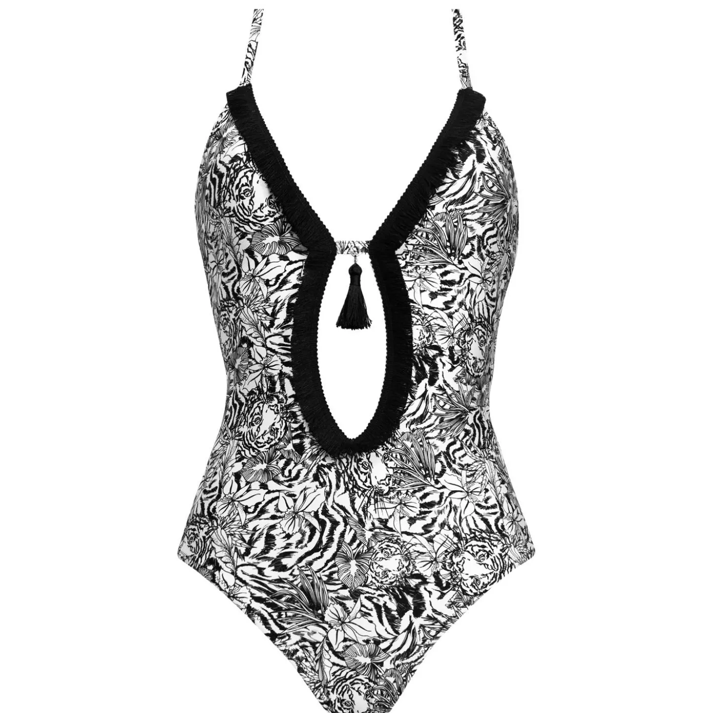 Maillot De Bain 1 Pièce Decollete Plongeant Sans Armatures