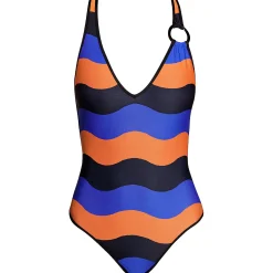 Maillot De Bain 1 Pièce Decollete Plongeant Sans Armatures