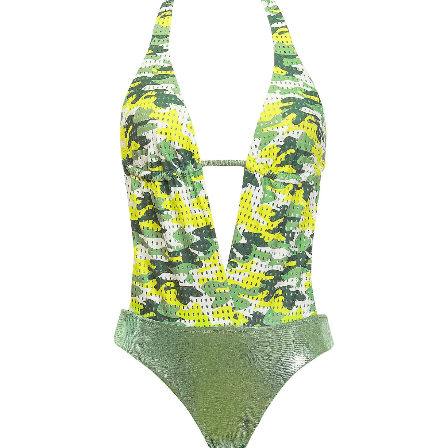 Maillot De Bain 1 Pièce Decollete Plongeant Sans Armatures