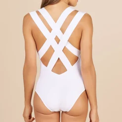 Maillot De Bain 1 Pièce Dos Croise Resli Sans Armatures