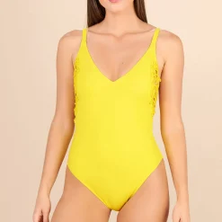 Maillot De Bain 1 Pièce Dos Nu Echancre Amadeus Sans Armatures