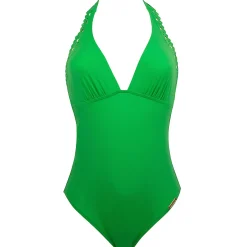 Maillot De Bain 1 Pièce Dos Nu Plongeant Sans Armatures
