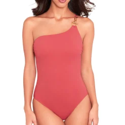 Maillot De Bain 1 Pièce Lissant Asymetrique Sans Armatures