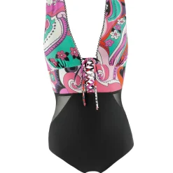 Maillot De Bain 1 Pièce Lissant Decollete Galene Sans Armatures
