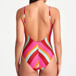Maillot De Bain 1 Pièce Nageur Dos Nu Sans Armatures