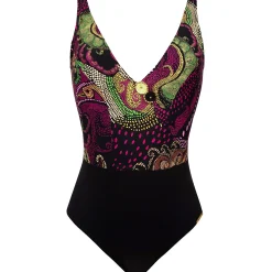 Maillot De Bain 1 Pièce Nageur Maintien Sans Armatures