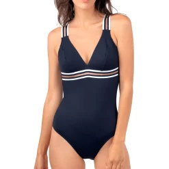 Maillot De Bain 1 Pièce Nageur Maintien Sans Armatures