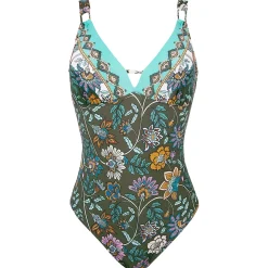 Maillot De Bain 1 Pièce Nageur Maintien Sans Armatures