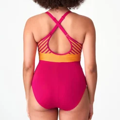 Maillot De Bain 1 Pièce Rembourre Sans Armatures