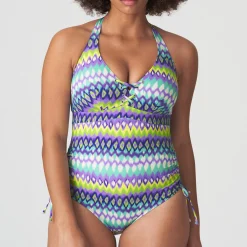 Maillot De Bain 1 Pièce Triangle Lacets Sans Armatures