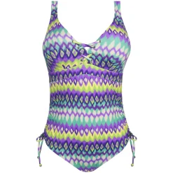 Maillot De Bain 1 Pièce Triangle Lacets Sans Armatures