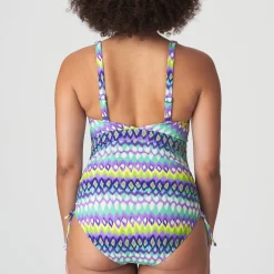 Maillot De Bain 1 Pièce Triangle Lacets Sans Armatures