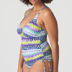 Maillot De Bain 1 Pièce Triangle Lacets Sans Armatures