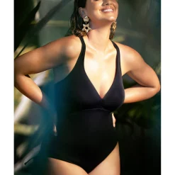 Maillot De Bain 1 Pièce Triangle Sans Armatures