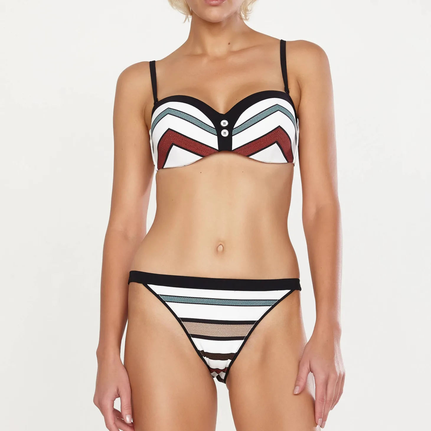 Maillot De Bain 2 Pièces Bandeau Coques