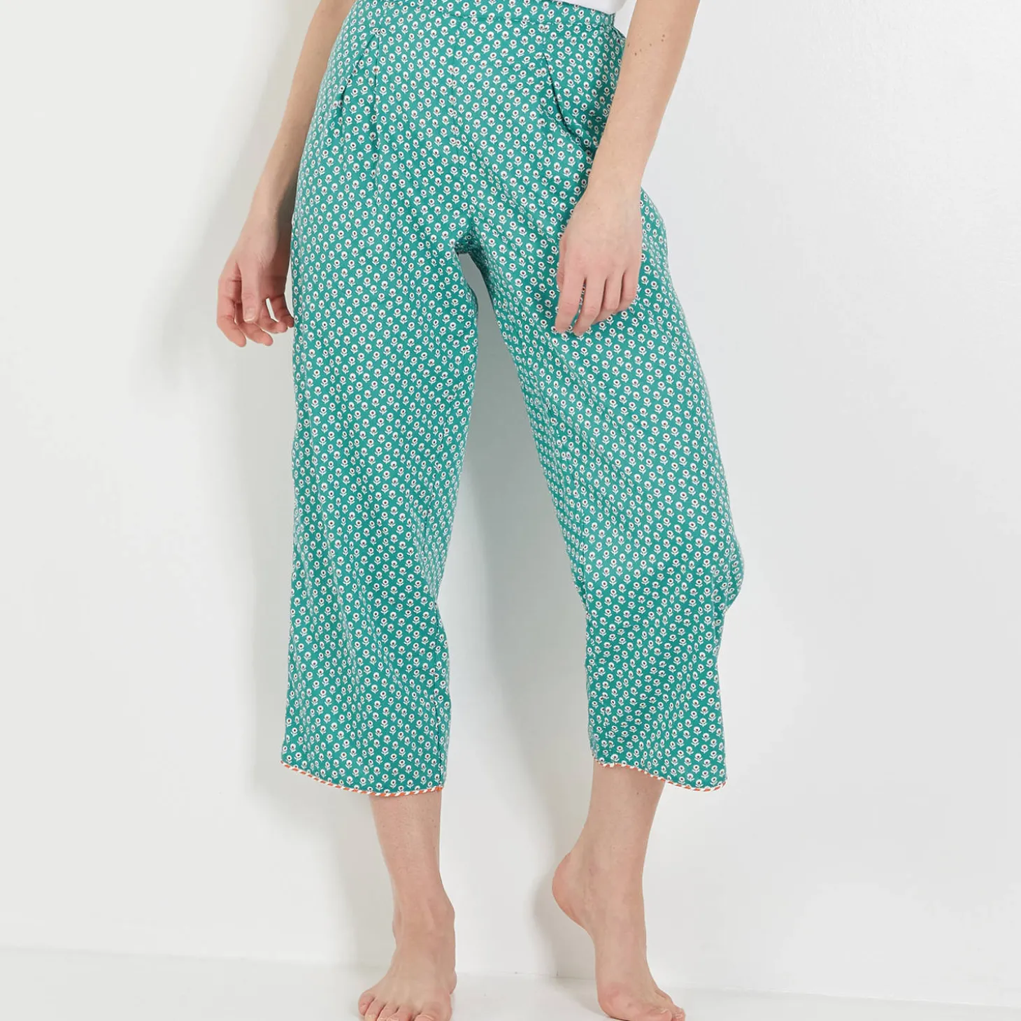 Pantalon 7/8 En Coton