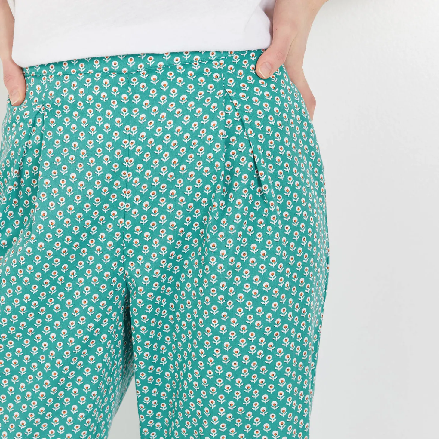 Pantalon 7/8 En Coton