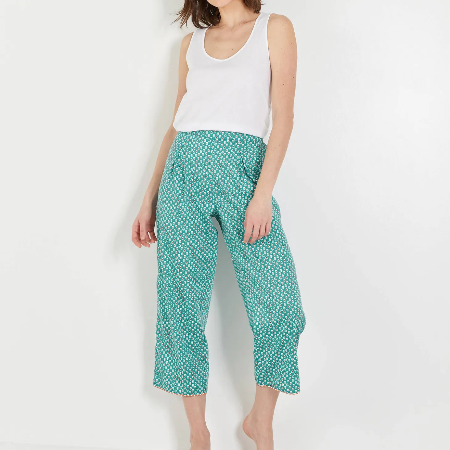 Pantalon 7/8 En Coton