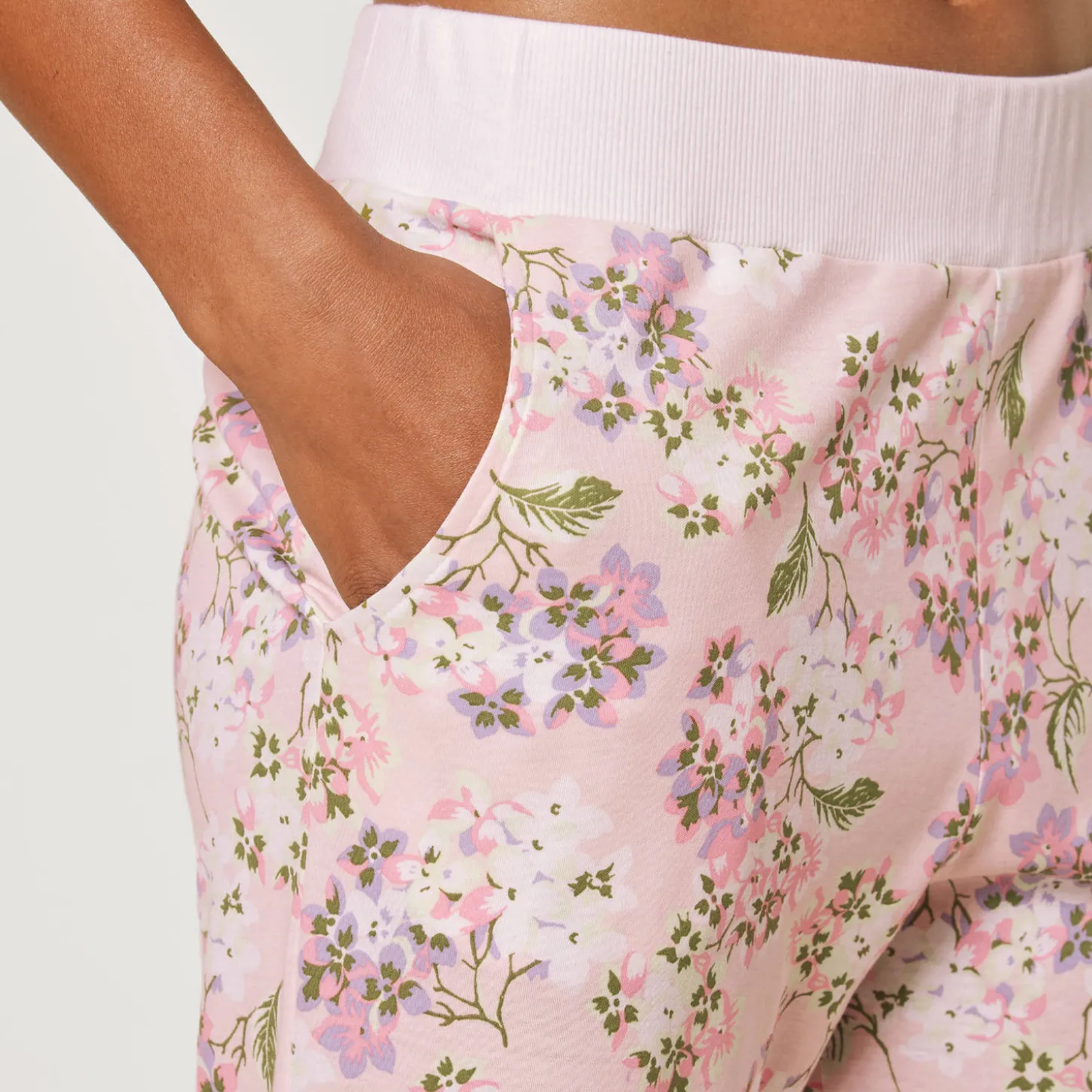 Pantalon Bords Elastiques En Coton