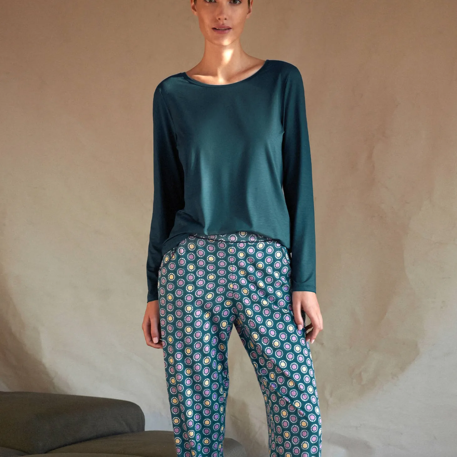 Pantalon Droit En Coton