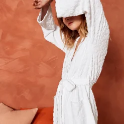 Peignoir Court En Coton