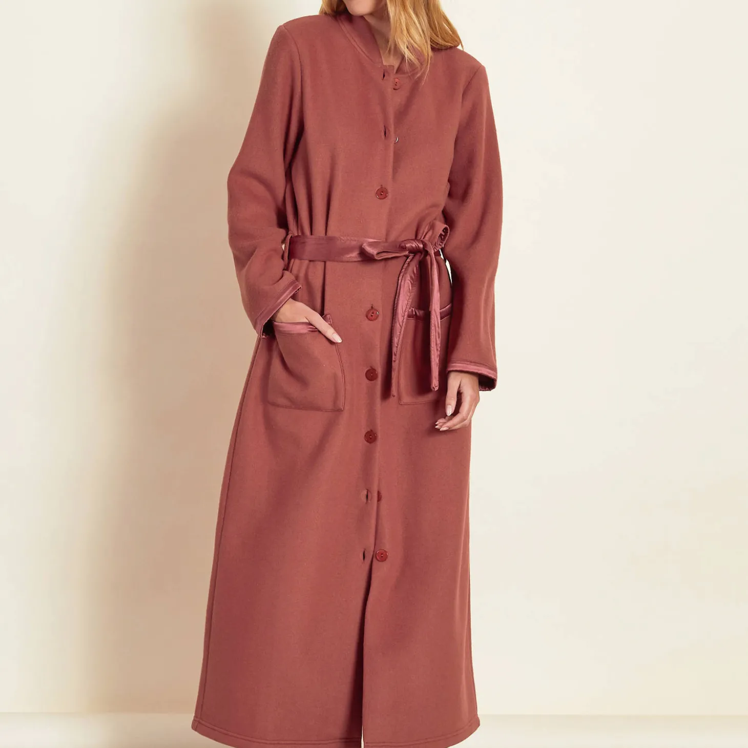 Peignoir Long Boutonne