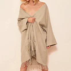 Poncho 3/4 En Laine