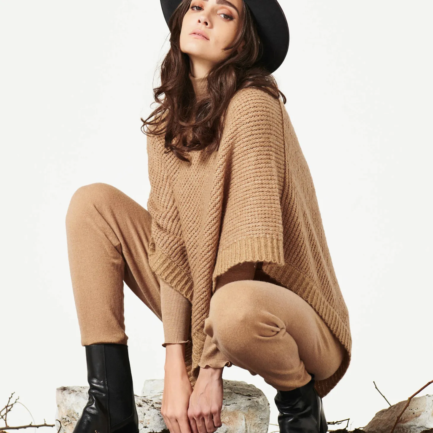 Poncho En Laine