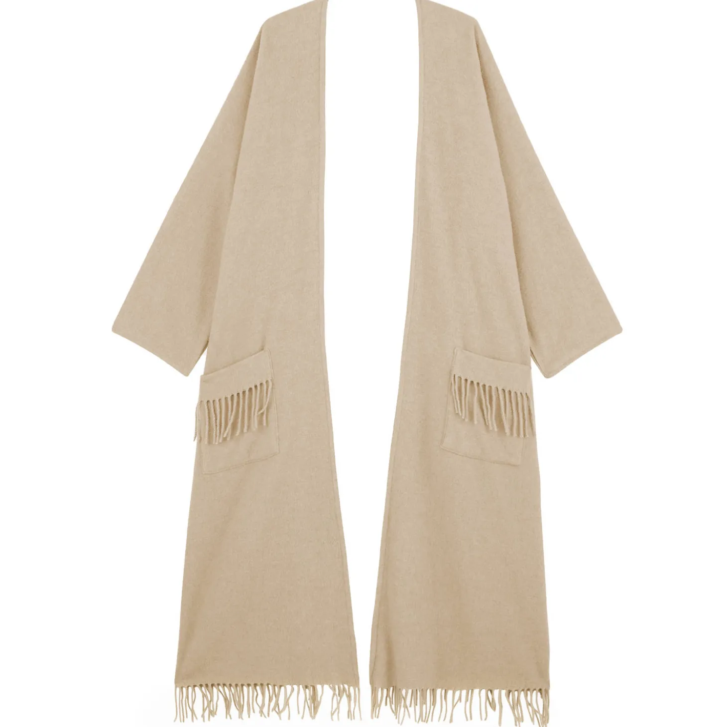 Poncho Long En Laine