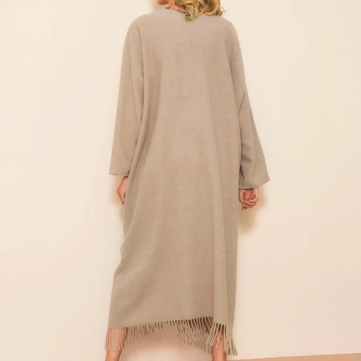 Poncho Long En Laine