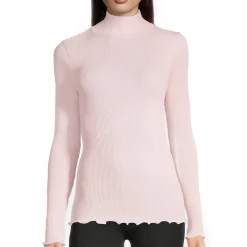 Pull Col Cheminee En Laine Merinos Et Soie