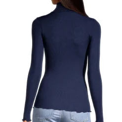 Pull Col Cheminee En Laine Merinos Et Soie