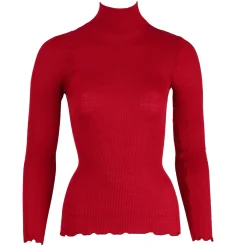 Pull Col Cheminee En Laine Merinos Et Soie