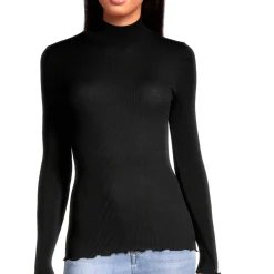 Pull Col Cheminee En Laine Merinos Et Soie