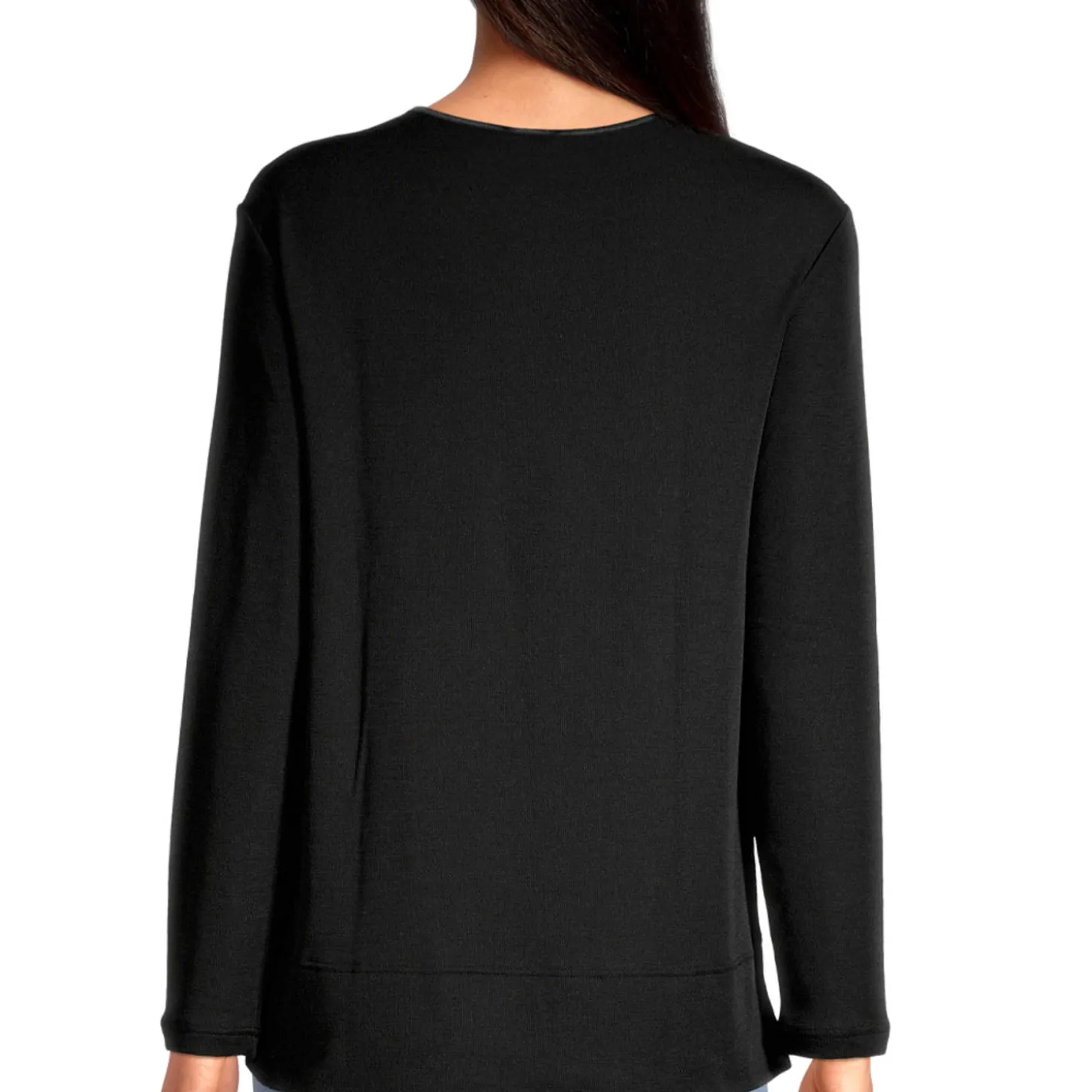 Pull Col Rond En Laine Et Soie