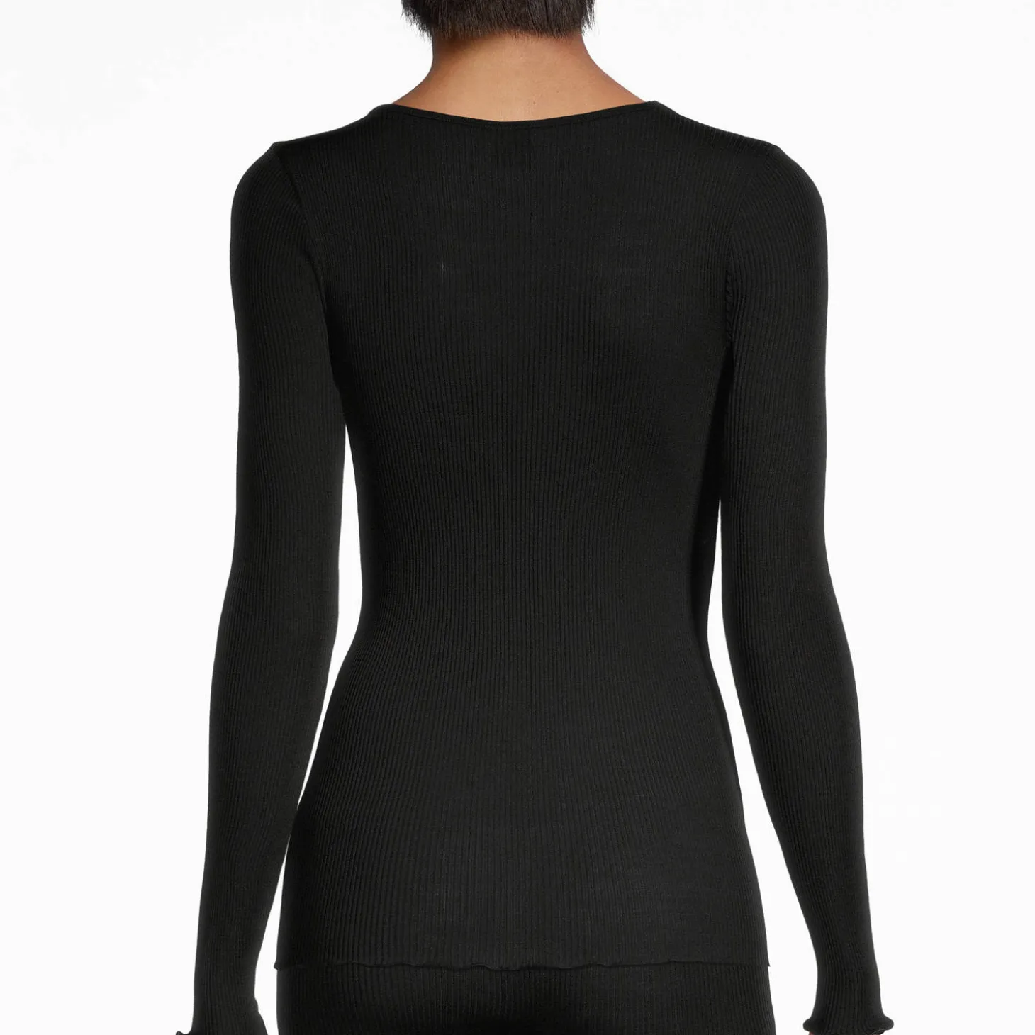Pull Manches Longues En Laine Et Soie