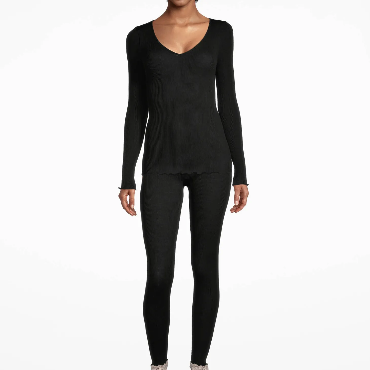 Pull Manches Longues En Laine Et Soie