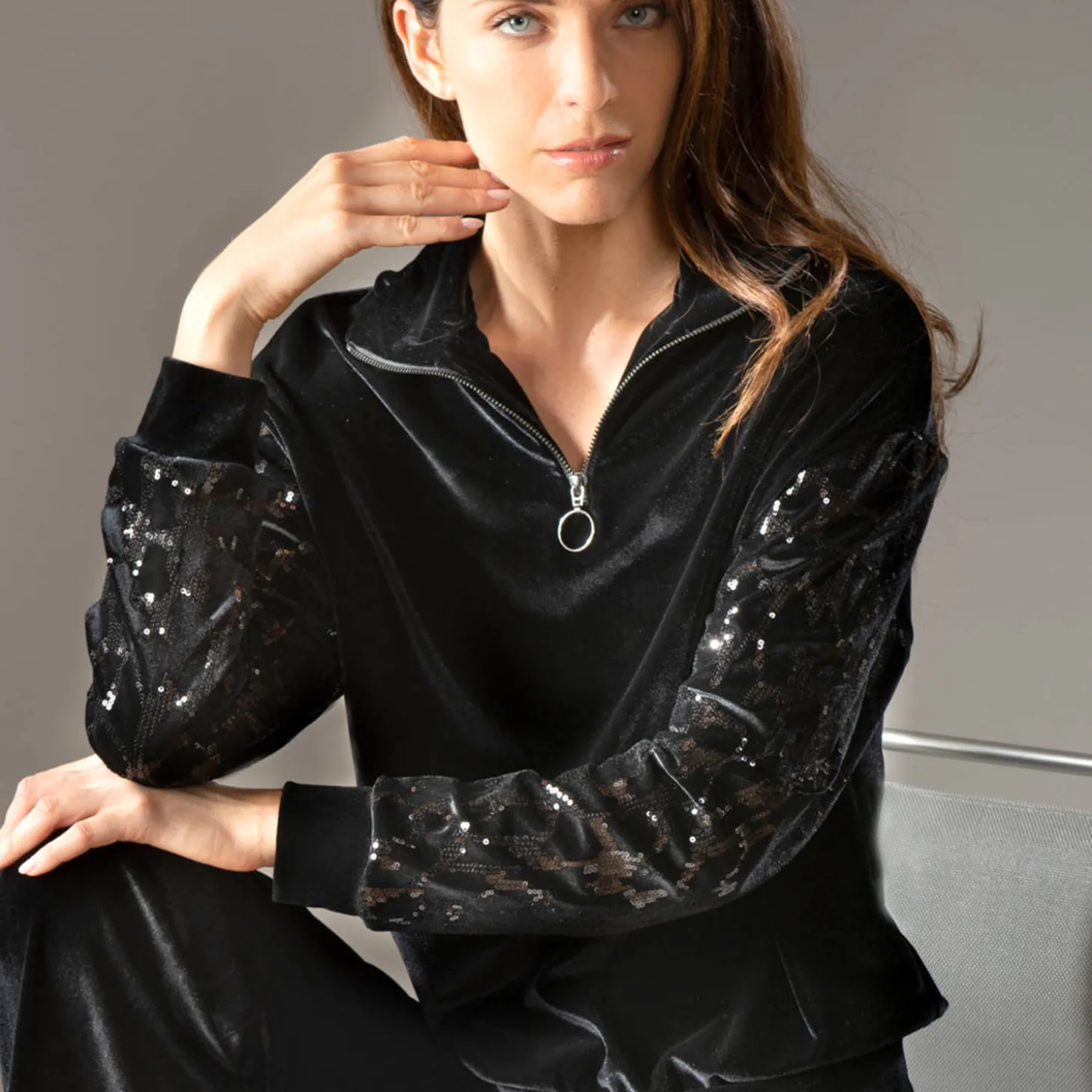 Pull Zippe Istanbul En Velours