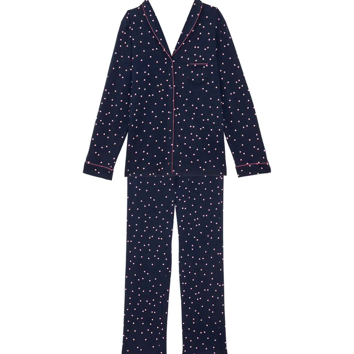 Pyjama Boutonne En Coton