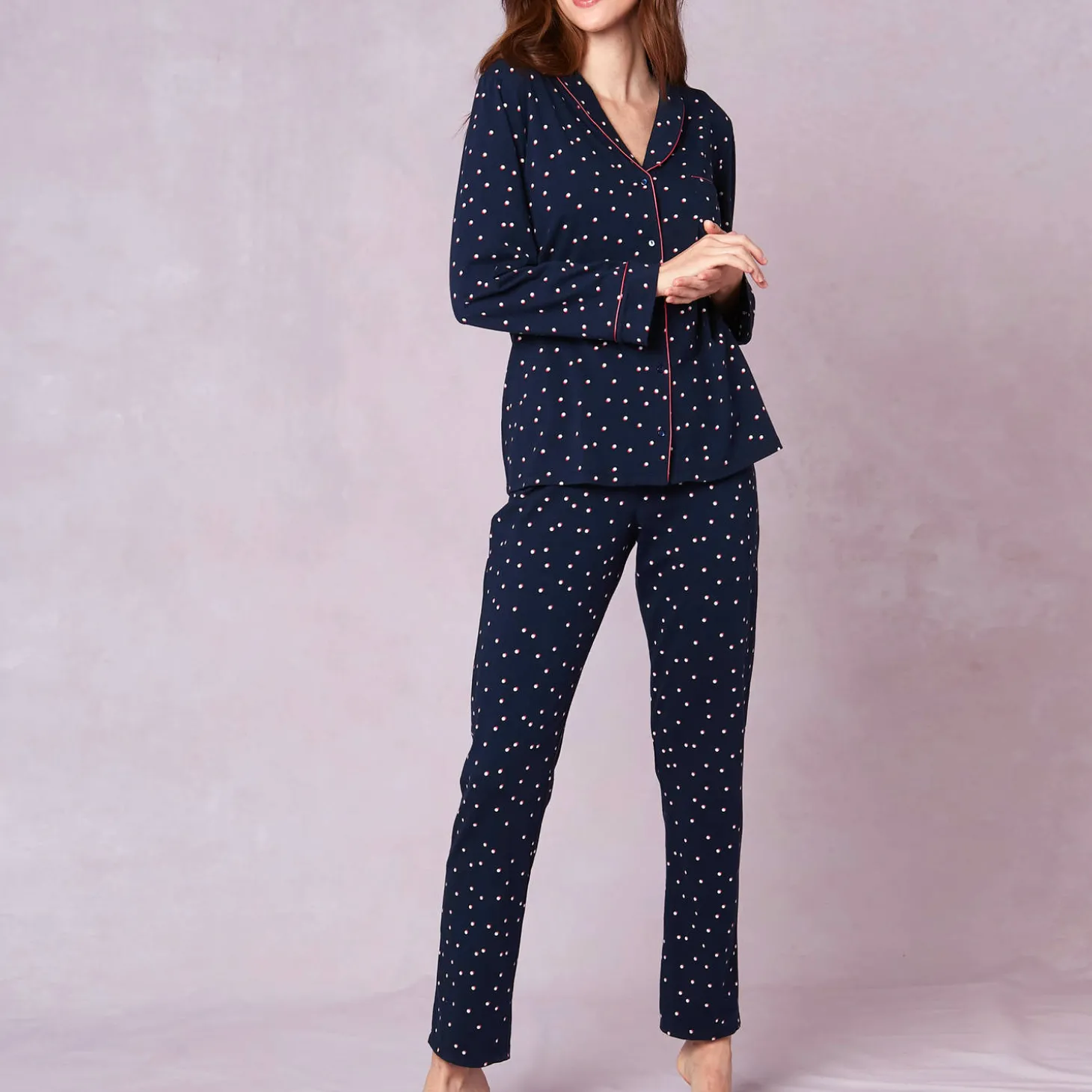 Pyjama Boutonne En Coton