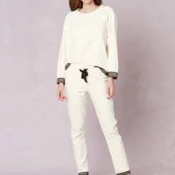 Pyjama En Coton Effet Velours