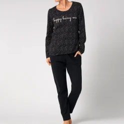 Pyjama Manches Longues En Coton