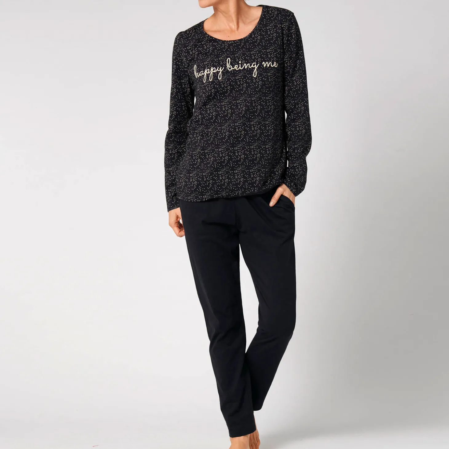 Pyjama Manches Longues En Coton