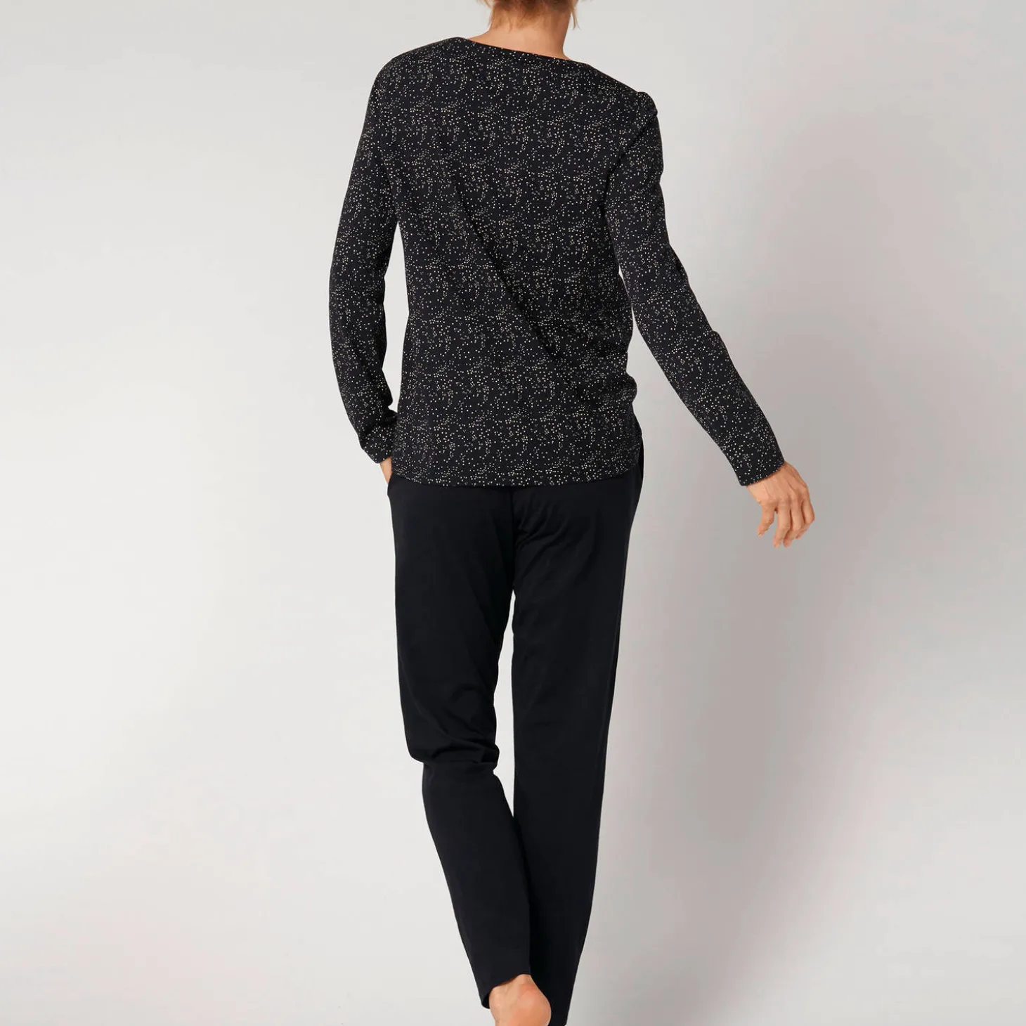 Pyjama Manches Longues En Coton
