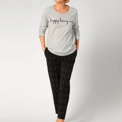 Pyjama Manches Longues En Coton