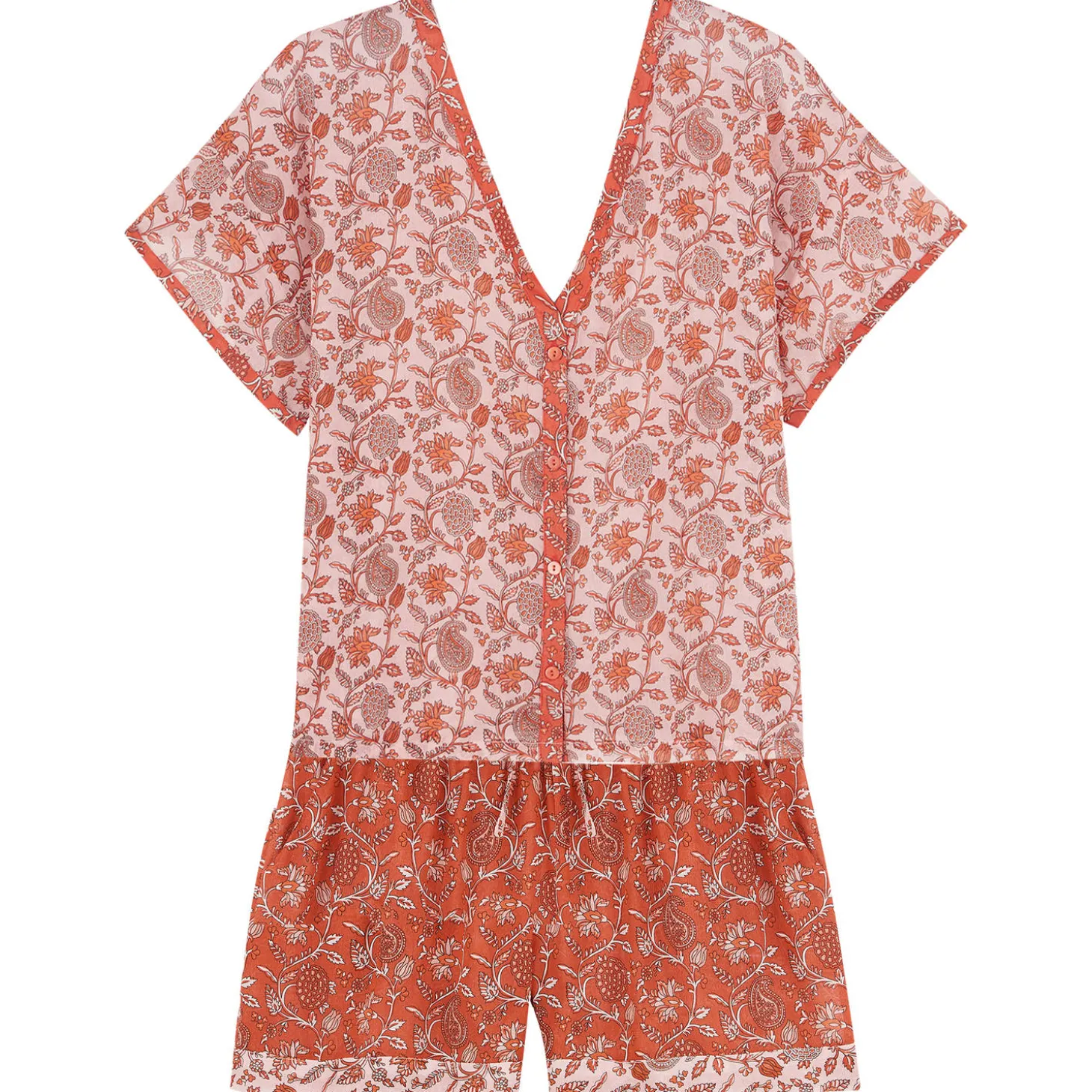 Pyjama Short En Coton
