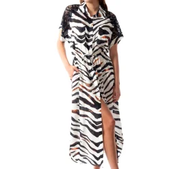 Robe Chemise Longue De Plage