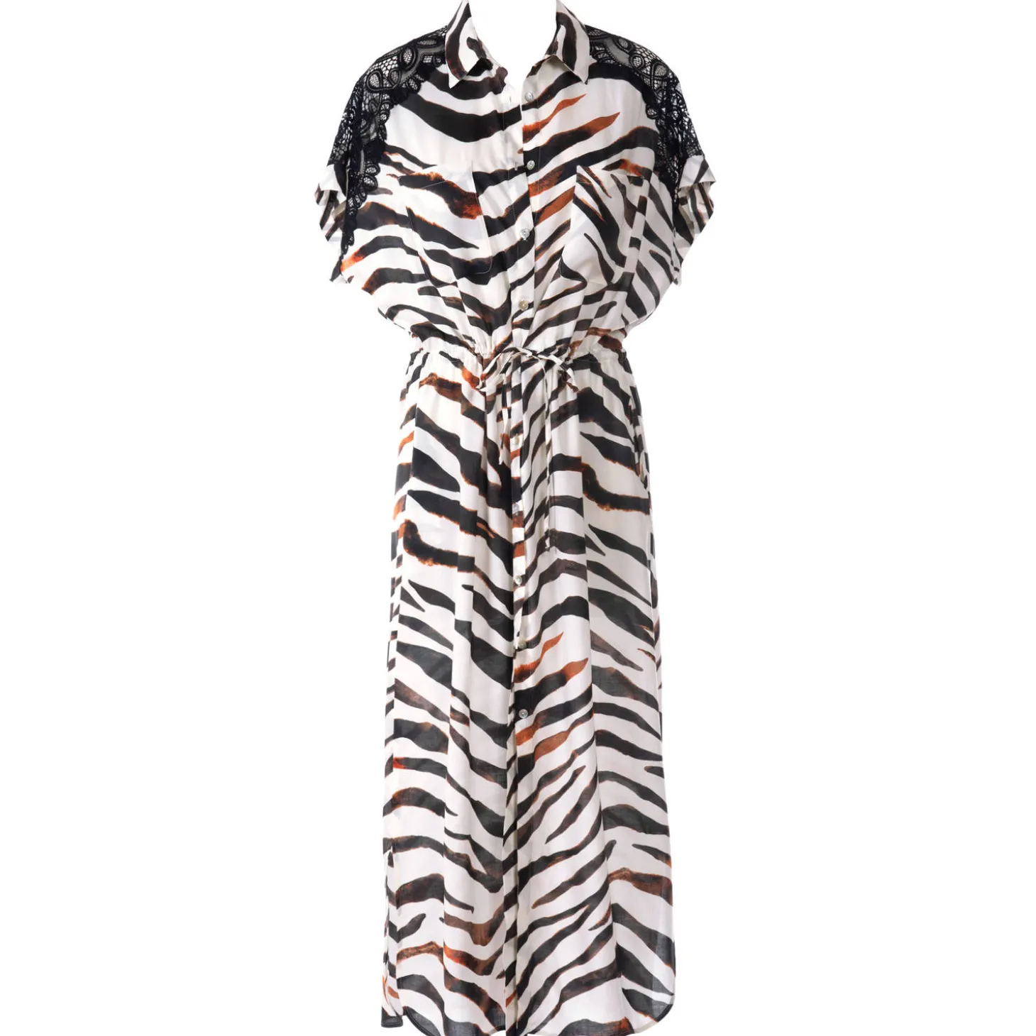 Robe Chemise Longue De Plage